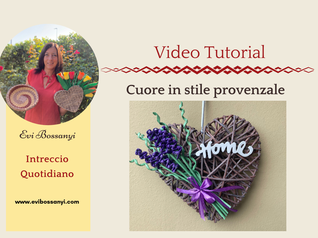 Cuore intrecciato in stile provenzale