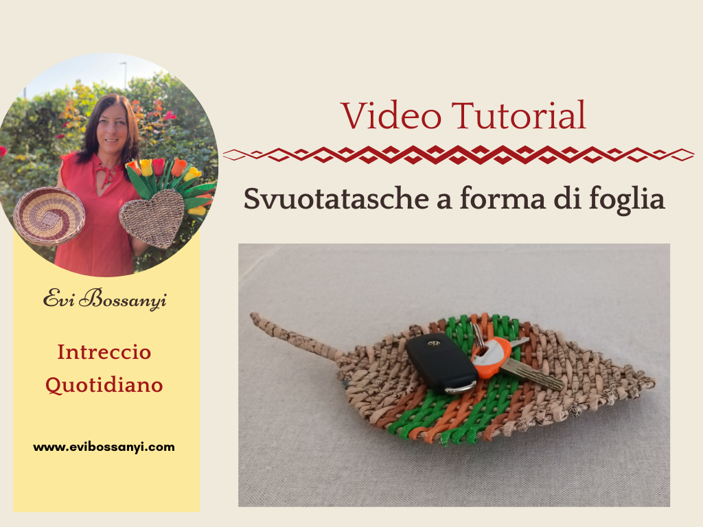 Svuotatasche a forma di foglia