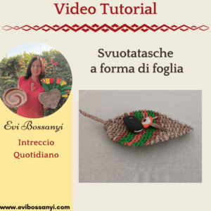 Svuotatasche a forma di foglia
