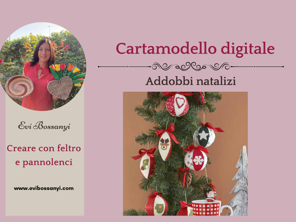 Addobbi natalizi in feltro e pannolenci