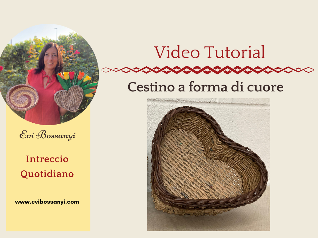 Cestino a forma di cuore