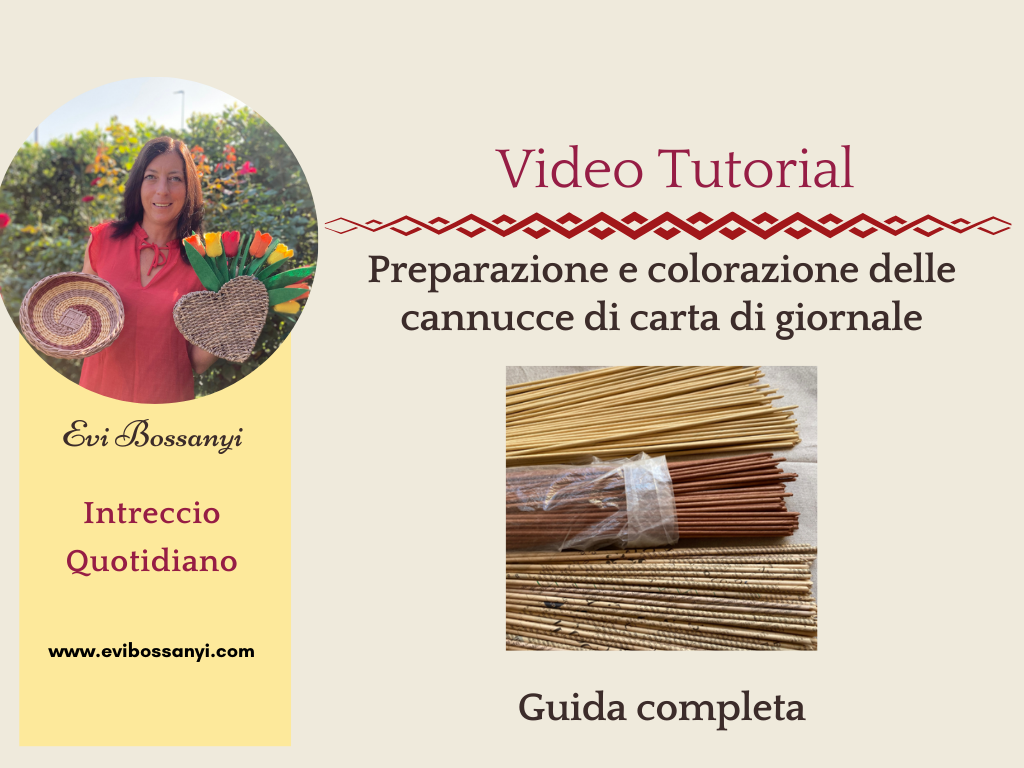 Guida completa della preparazione e colorazione delle cannucce di carta di giornale