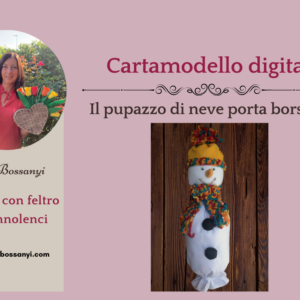 Pupazzo di neve porta borsine