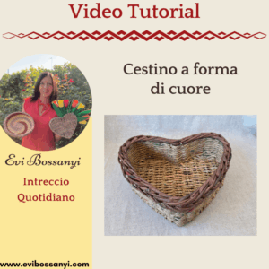 Cestino a forma di cuore