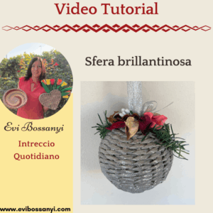 Sfera natalizia brillantinosa