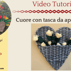 Cuore con tasca da appendere