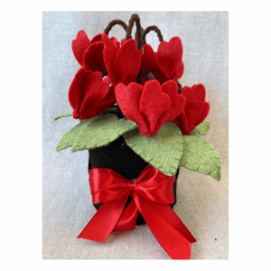 Kit materiale con istruzioni Ciclamino rosso