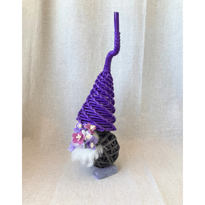 Kit materiale con video tutorial Gigetto lo gnometto viola - immagine 3