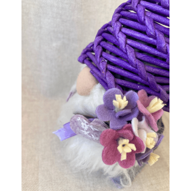 Kit materiale con video tutorial Gigetto lo gnometto viola - immagine 4