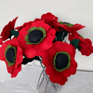 Kit materiale con istruzioni Papaveri