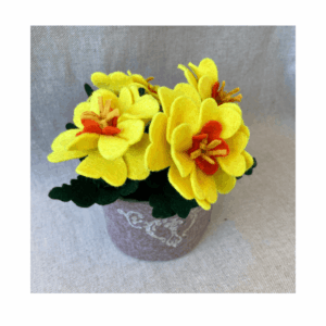 Kit materiale con istruzioni Primule gialle