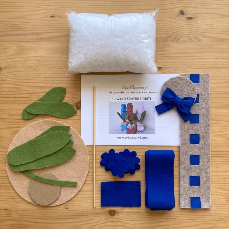 Kit materiale con istruzioni Giacinto blu - immagine 3
