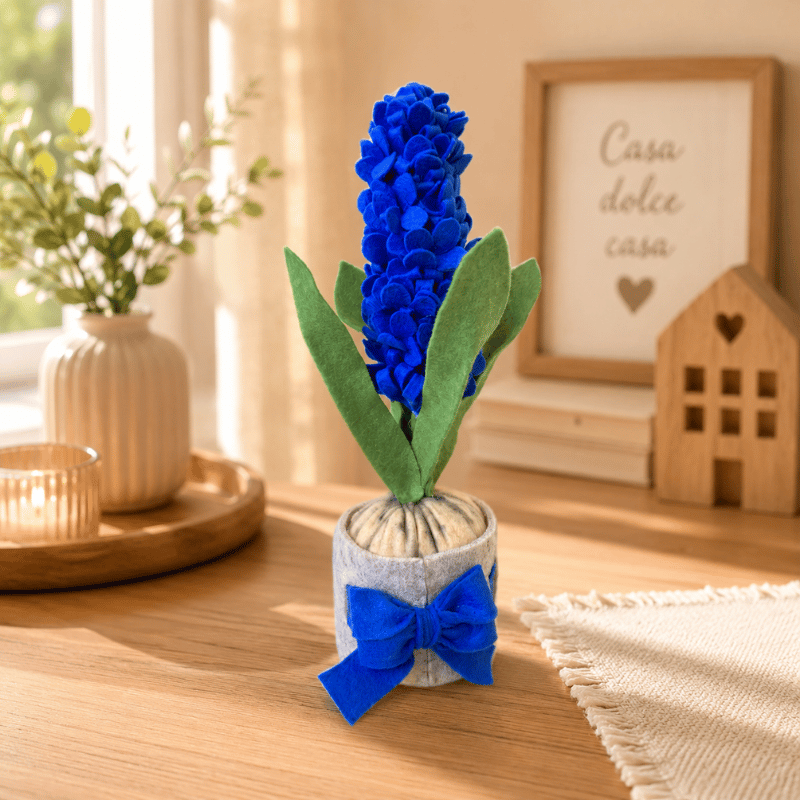 Kit materiale con istruzioni Giacinto blu