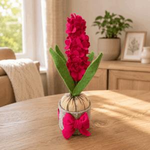 Kit materiale con istruzioni Giacinto fuxia