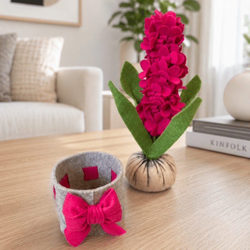 Kit materiale con istruzioni Giacinto fuxia - immagine 2